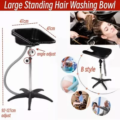 Salon Hair Washing Bowl Portable Shampoo Basin Sink BackWash Hairdresser Mobile • £34.99