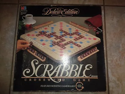 Vintage 1989 SCRABBLE DELUXE TURNTABLE EDITION BOARD GAME -- COMPLETE • $22.99