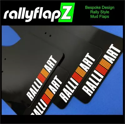 RallyflapZ| Mudflaps To Fit Mitsubishi Pajero Evo Black 4mm PVC *Satin Ralliart • $92.42