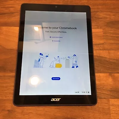 Acer Chromebook Tab 10 Cobalt Blue TESTED Chrome OS 32gb HDD 4gb RAM READ DESC • $8