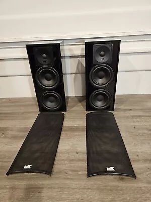 M&K LCR-750THX Speakers - Left + Right - RARE PIANO BLACK PAIR - MILLER KREISEL • $349.95