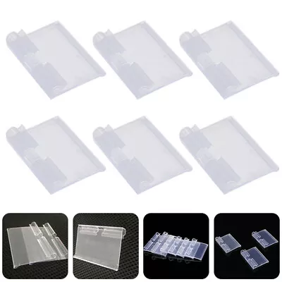 50 Pcs Label Plastic Shelf Tag Holder Supermarket Cilp Sign Food Display Stands • £9.69