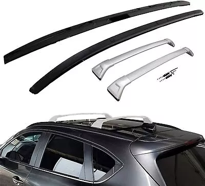 4Pcs Fits For Mazda 2017-2021 CX-5 CX5 Roof Side Rail Racks Cross Bars Crossbars • $547.44