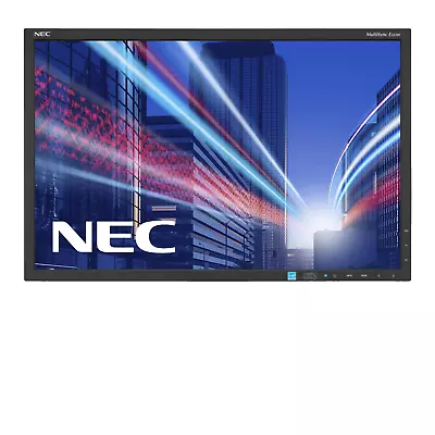 NEC E223W 22  Widescreen Work Game Monitor DP DVI-D D-Sub 1680x1050 - NO STAND • £37.99