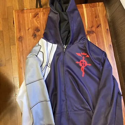 Fullmetal Alchemist Anime Hoodie Edward Elri Sweatshirts Jacket Coat Costume ZG • $15.99
