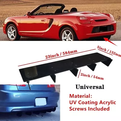 23x5  Universal Fit For Toyota MR2 2000-2006 Rear Bumper Diffuser Fin Splitter • $41.12