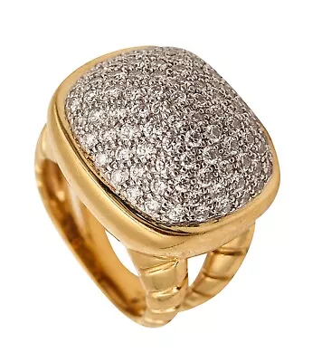 Marina B. Milano Tiguella Pave Cocktail Ring In 18Kt Gold With 2.55 Ctw Diamonds • $11985