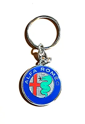 Alfa Romeo Keyring Logo 2000er Years Both Sides - Dimensions 36mm • $21.19