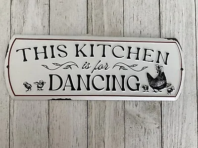 Vintage Retro Tin Sign -  This Kitchen Is For Dancing  Wall Decor Metal  Sign • $11.99