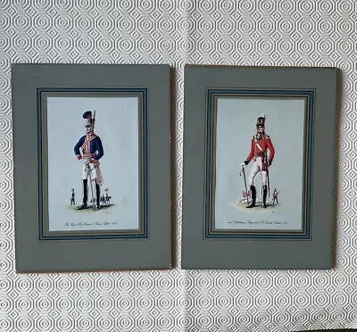 Vintage Military Prints -British Uniforms Of The Napoleonic Wars Captain • $12.43
