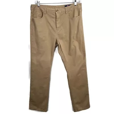 Vineyard Vines Pants Mens Size 36 5 Pocket Tan Casual Cotton Stretch Classic • $17.98