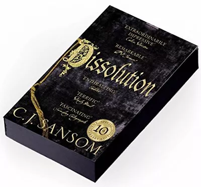 Dissolution: Tenth Anniversary Edition (The Shardlake Series) By Sansom C. J. • £3.49