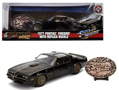 JADA 30998 SMOKEY AND THE BANDIT 1977 PONTIAC FIREBIRD 1/24 With REPLICA BUCKLE • $23.45