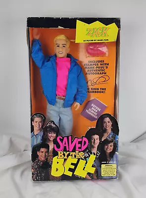 Vintage 1993 Tiger Toys Saved By The Bell - Zack Morris Doll 12  • $129.95