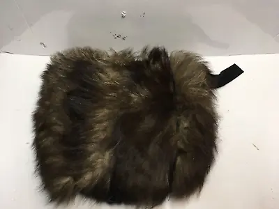 Vintage Mink??  Fur Muff Purse Handwarmer Satin Lined W/ Zipper Poutch. • $22.16