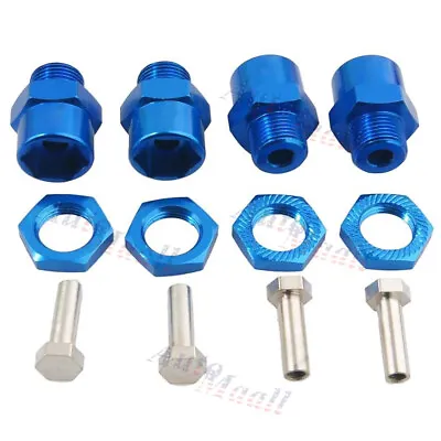 $8.72 • Buy 4pcs 1/8 12mm To 17mm Wheel Hex Hub Adapter Conversion Extension For 1/10 RC Car
