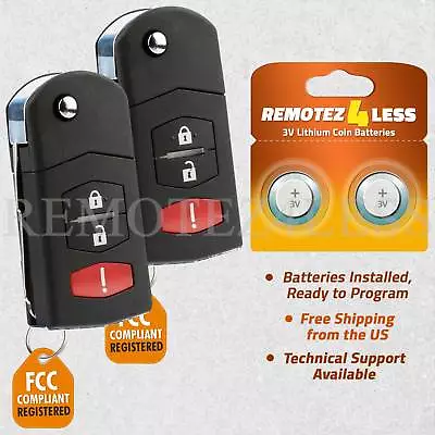 2 Remote Keyless Entry For 2004 2005 2006 Mazda MPV Car Key Fob • $69.95