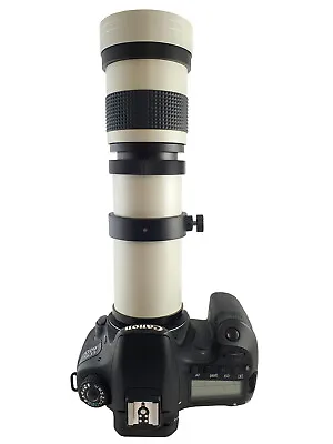 Powerful Canon EOS EF Fit 420 800mm Super TelePhoto Zoom Lens 1000D 2000D 3000D • £129.95