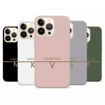 Personalised Case Custom Phone Silicone Name Pastel Cover IPhone 15 XR PRO 11 14 • £6.29