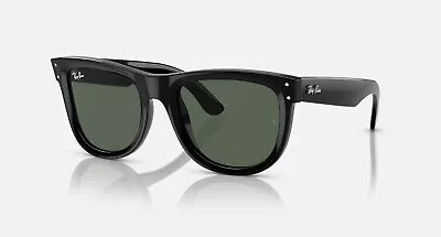 NEW Ray-Ban Sunglasses RBR0502S Wayfarer Reverse 6677VR Black Green Unisex S 53 • $73