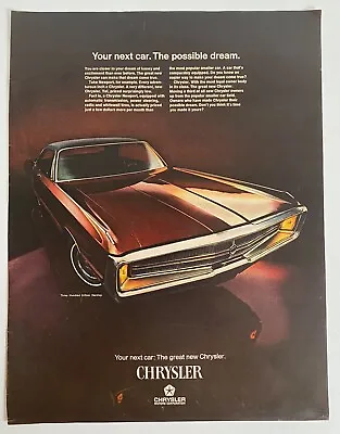 1969 Chrysler 300 2 Door Hardtop Vintage Magazine Print Ad • $6.99