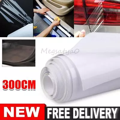 Car Paint Protection Film Clear PVC Anti Scratch Wrap Guard Roll Transparent 3M • $12.89