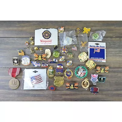 Military Insignia Patriotic Pin Lot Random Other Vintage Mod • $36