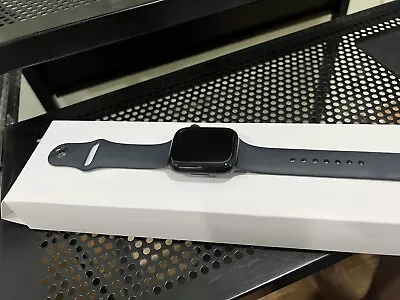 $305 • Buy Apple Watch Series 7 45mm Blue Aluminium Case Abyss Blue Sport Band (GPS)