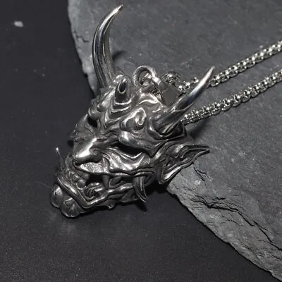 Men's Fashion Jewelry Gothic Demon Devil Skull Silver Gold Pendant Necklace 1-91 • $11.20