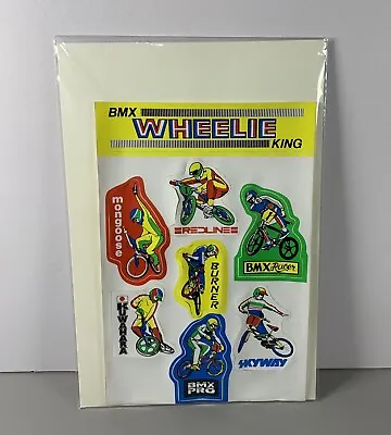 Vintage 1980s BMX Stickers Still On Sheet Skyway Mongoose Racer • $28.94