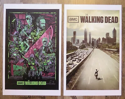 17 X 11 AMC Walking Dead Photo Poster Lot Of 2 Season 1 And 3 • $14.95