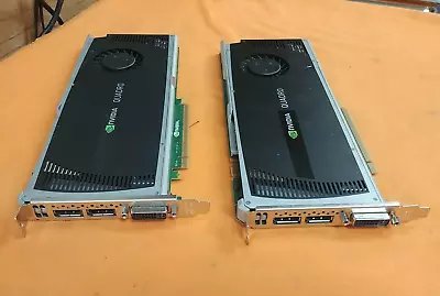 Lot Of 2  NVIDIA Quadro 4000 2GB GDDR5 DVI DP X2 PCIe Graphics Card • $45