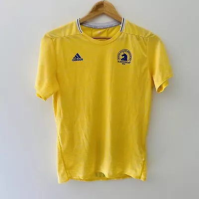 Boston Marathon Shirt Small - Yellow Adidas Running Activewear 120th 2016 • $28.90