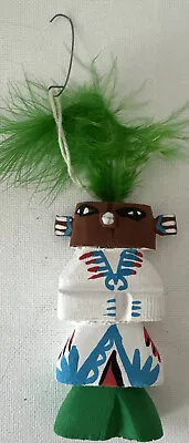 Vintage Hopi Pueblo Indian Highway Rte 66 Kachina Ornament.  Estate Sale Find • $12