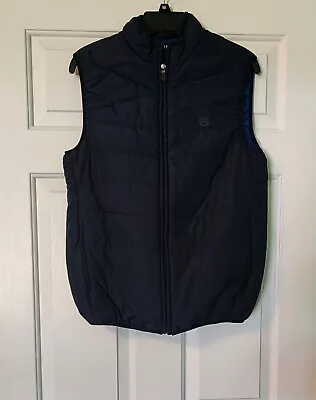Chaps Mens Small Navy Blue Vest With Full Zipper • $18