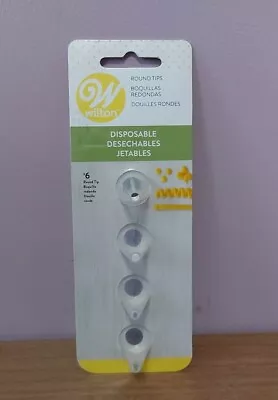 £6 • Buy Wilton Disposable Tip Set - 4 Piece - Icing Piping Nozzles For Decorating Round