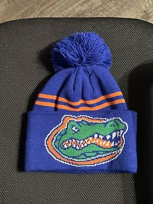 Florida Gator Beanie Blue Orange Youth NCAA Top Of The World Hat EUC Used • $10.99