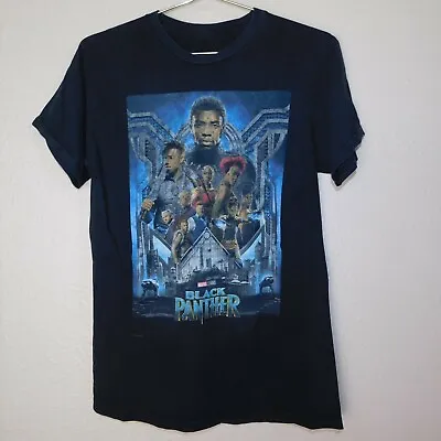 Marvel Black Panther Tee Shirt Adult XS Movie Poster Promo Graphic Logo • $7.87