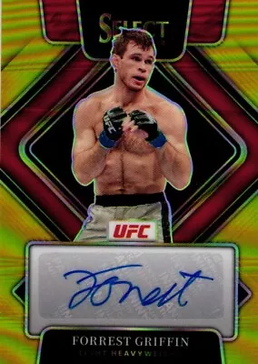 $149.99 • Buy 2022 Panini Select UFC - Forrest Griffin SSP Gold Signatures 2/10 Auto