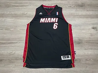 LeBron James #6 Miami Heat NBA Vintage Adidas Sewn Swingman Jersey Youth Size XL • $34.99