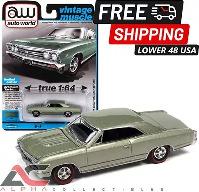 Auto World Awsp116b 1:64 1967 Chevrolet Chevelle Ss (green) • $11.95