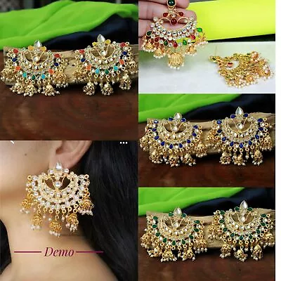 Indian Bollywood Gold Plated Jewelry Jhumki Earrings Jhumka Women Pearl Ethnic • $36.84