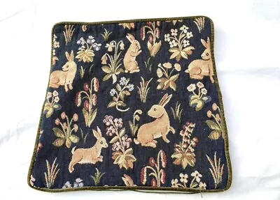 RABBITS / HARES. Tapestry Animal Cushion Cover. • £10