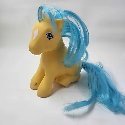 1983 G1 My Little Pony Sitting Bubbles Yellow W/ Blue Hair MLP • $14.99