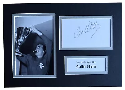 Colin Stein Signed Autograph A4 Photo Display Rangers Football AFTAL & COA  • £19.99