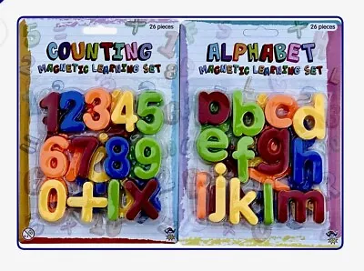 Magnetic Numbers And Letters Learning Toy Fridge Magnets ABC & 123 • £2.99