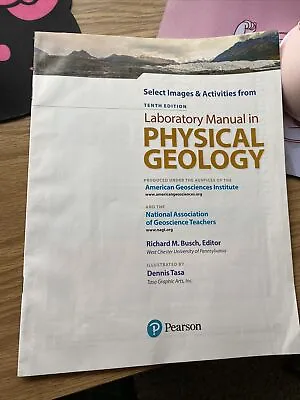 Select Images & Activities From Laboratory Manual In Physical Geology 10e • $5