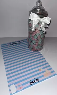 Baby Shower / Gender Reveal  Game Guess How Many Bottles Sweets In The Jar • £11.99