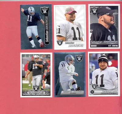 2012-2015 Panini SEBASTIAN JANIKOWSKI Oakland Raiders Lot + Foils • $4