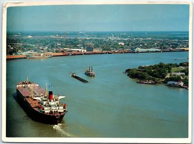 Postcard - Port Of New Orleans Mississippi River - New Orleans Louisiana • $3.46